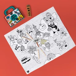 Omy Mini Pocket Atlas para colorear + 4 lápices · Clearance