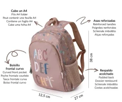 Tutete Mochila Mediana Funny Letters Online