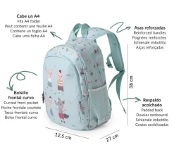 Tutete Mochila Mediana The Three Little Pigs New