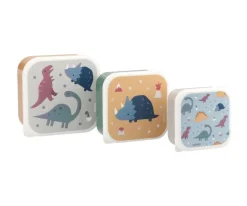 Tutete Pack 3 Cajas Almuerzo Dinos World New