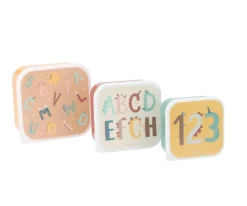 Tutete Pack 3 Cajas Almuerzo Funny Letters Sale