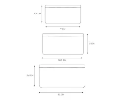 Tutete Pack 3 Cajas Almuerzo Geometric Nature Clearance