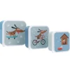 Tutete Pack 3 Cajas Almuerzo Skater Dogs New
