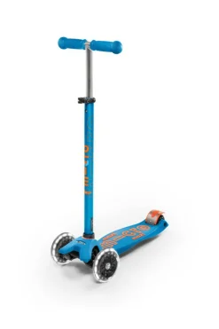 Micro Patinete Maxi Deluxe LED · Azul Caribe Best