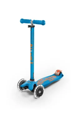 Micro Patinete Maxi Deluxe LED · Azul Caribe Best