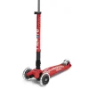 Micro Patinete Maxi Deluxe Plegable LED · Rojo Online