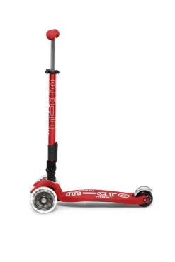 Micro Patinete Maxi Deluxe Plegable LED · Rojo Online