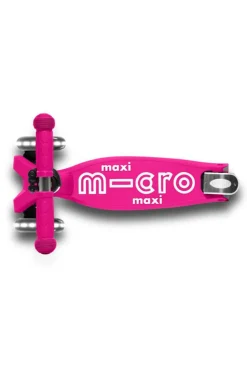 Micro Patinete Maxi Deluxe Plegable LED · Rosa Best