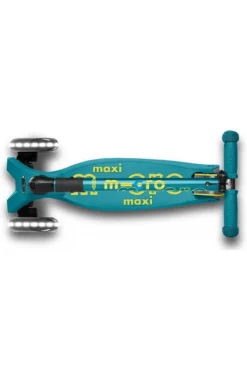 Micro Patinete Maxi Deluxe Plegable LED · Turquesa Best