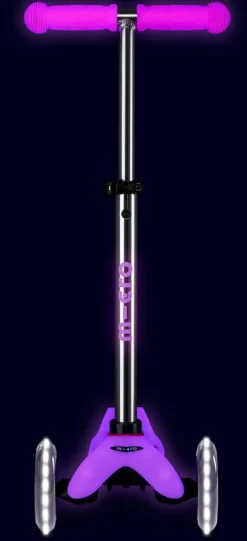 Micro Patinete Mini Deluxe Glow LED · Rosa Discount