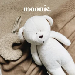 Moonie Peluche Luz-Sonido Oso Orgánico 2.0 Sand Natur