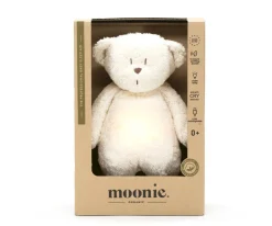 Moonie Peluche Luz-Sonido Oso Orgánico 2.0 Polar Natur New