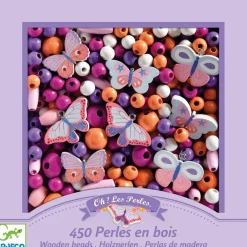 Djeco Perlas de Madera Mariposas · Hot