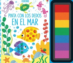 Usborne Pinta con los dedos · En el mar