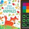 Usborne Pinta con sellos · Animales Hot