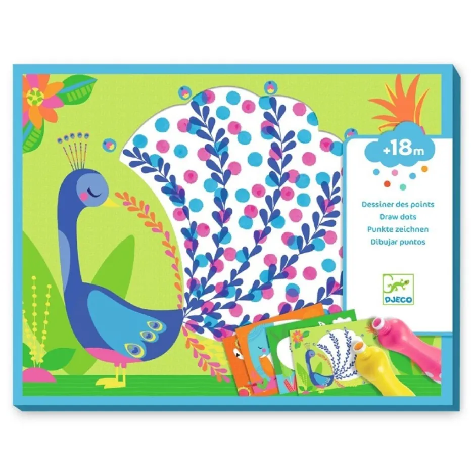 Djeco Pintura colorear y punto pelota! · New