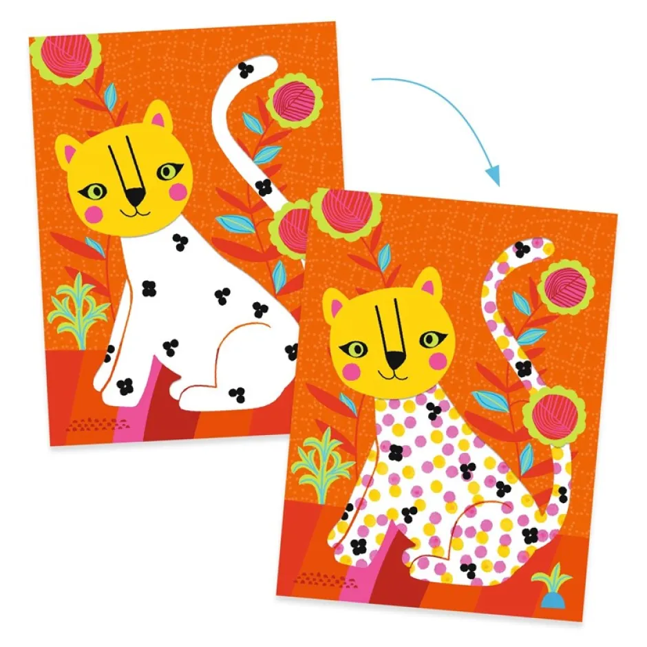 Djeco Pintura colorear y punto pelota! · New