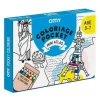 Omy Pocket Atlas para colorear + 6 lápices colores Online