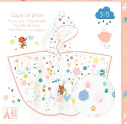 Djeco Poncho de Lluvia · Gato XS 90-110 cm New