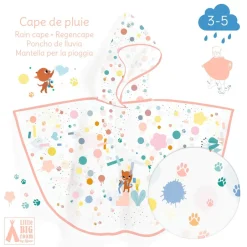 Djeco Poncho de Lluvia · Gato XS 90-110 cm New