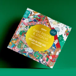 Omy Poster XL Santa Claus mas pegatinas 100x30 · New