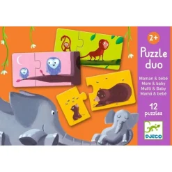Djeco Puzzle dúo Mama y bebé 24 piezas · Outlet