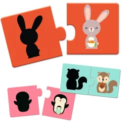 Djeco Puzzle dúo Sombras 12 piezas · New