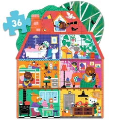 Djeco Puzzle Gigante La casa de los amiguitos · Hot