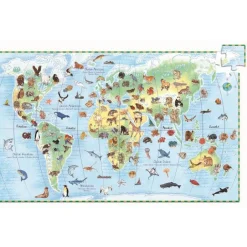 Djeco Puzzle Observación · Animales del Mundo Hot
