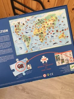 Djeco Puzzle Observación · Animales del Mundo Hot