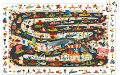 Djeco Puzzle Observación Rally de Coches ·