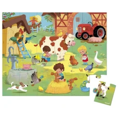 Janod Puzzle Un Día en la Granja 24 piezas ·