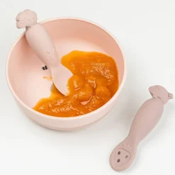 Done by Deer Set 2 cucharas aprendizaje silicona Tiny farm Powder · Sale