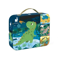 Janod Set 4 Puzzles Evolutivos - Dinosaurio · Clearance