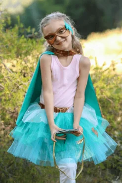 Great Pretenders Super Duper Tutú, capa y máscara Turquesa · 4-6 años Online