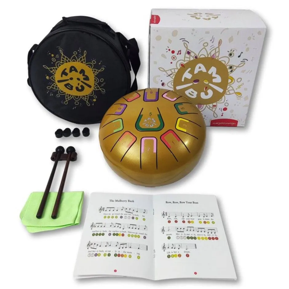 Juega Conmigo Tambú 8" 11 notas - Color Oro Clearance