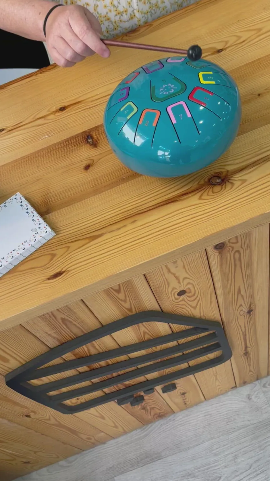 Juega Conmigo Tambú 8" 11 notas - Color Turquesa