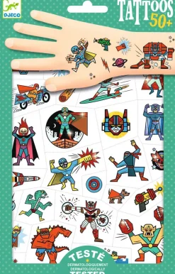 Djeco Tatuajes héroes contra villanos · Outlet