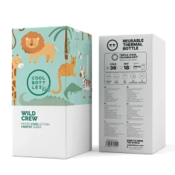 Cool Bottles The Kiddie Bottle - Wild Crew 350ml · Clearance