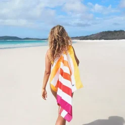 Dock u0026 Bay Toalla Cabana Summer Peach Sunrise · XL Outlet