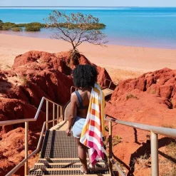 Dock u0026 Bay Toalla Cabana Summer Peach Sunrise · XL Outlet