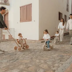 Little Dutch Triciclo con barra Rosa Flores · Hot