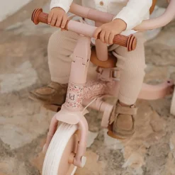 Little Dutch Triciclo con barra Rosa Flores · Hot
