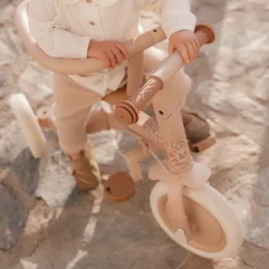 Little Dutch Triciclo con barra Rosa Flores · Hot