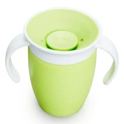 Munchkin Vaso Antiderrame con Asa y Tapa - Miracle 360º Verde · Online
