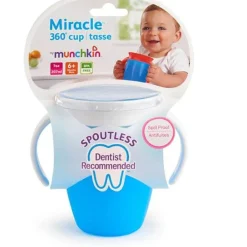 Munchkin Vaso Antiderrame con Asa Miracle 360º Verde Pastel · Discount