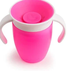 Munchkin Vaso Antiderrame con Asa Miracle 360º Rosa pastel · Best