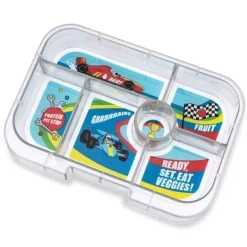 Yumbox Original 6 compartimentos Surf Blue Racers Cars Best